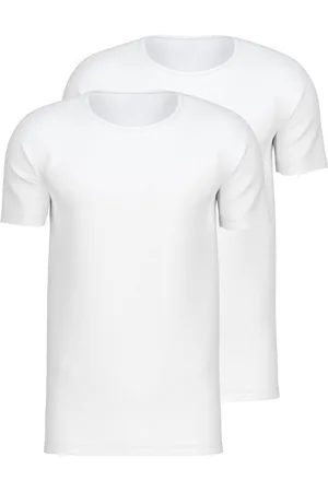 Calida T-Shirt Natural Benefit (2er Pack) mit Rundhals-Ausschnitt und perfekte Passform