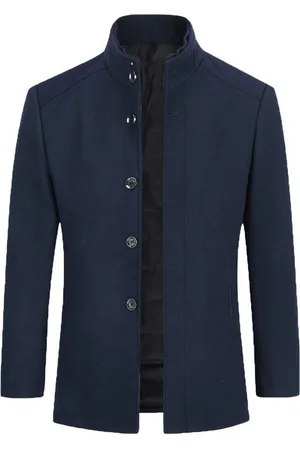 Allthemen Kurzmantel mit abnehmbarer dicker Weste Navyblau - Verkäufer: