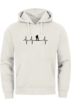 Neverless Hoodie Hoodie Herren Print Wanderer Herzschlag Outdoor Natur Motiv - Verkäufer: Akowi