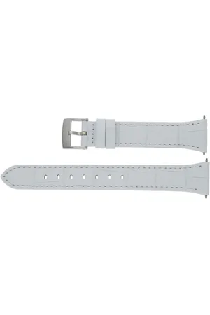 Swarovski Uhrenarmband Uhrenband 5099141 O-Dressy Leder weiß mit Kroko Muster - Verkäufer: Juwelier-Bacak