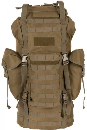 MFH Trekkingrucksack BW Kampfrucksack, "MOLLE", 65 l, Alu-Aussteifung, coyote - Verkäufer: DaGecko