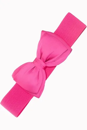 Banned Retro Taillengürtel Bella Belt Pink Vintage Schleife Retro Stretchgürtel - Verkäufer: Schompi Trading e.K.