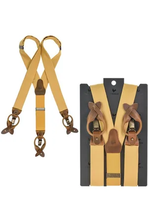Sir Redman Hosenträger Work Holländer Y-Form Leder, 35mm Trägerbreite, 130cm lang, Herren - Verkäufer: Ordnung und mehr
