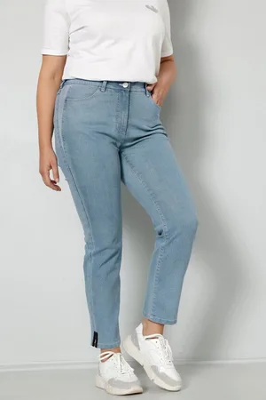 Miamoda Regular-fit-Jeans Jeans Slim Fit Saumschlitz 5-Pocket - Verkäufer: Popken Fashion Group