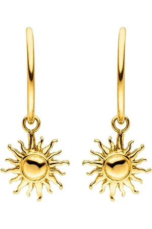 Purelei Paar Creolen Schmuck Geschenk Sun Ohrringe, mit abnehmbaren Einhänger, Earring-Sun, Einhänger abnehmbar