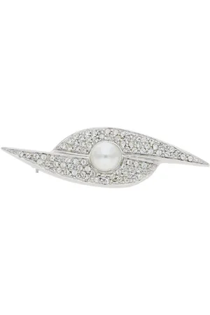 JuwelmaLux Brosche Brosche 925 Silber mit Zirkonia und Perlimitat - Verkäufer: Juwelier-Bacak