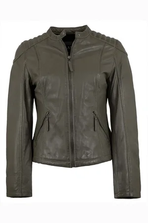 Jilani Lederjacke Laura-1 - Damen Lederjacke Lammnappa dark grey - Verkäufer: Lederjacken24