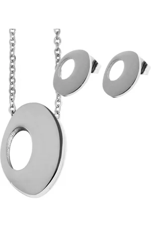 Akzent Schmuckset Christa Edelstahl Schmuckset, Kette 43 + 5cm mit Anhänger + (Einzeln, inkl. Schmuckbox), Damen Schmuckset - Verkäufer: Shaghafi GmbH