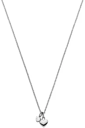 Purelei Kette mit Anhänger Schmuck Geschenk Anhänger Herz und Solitär, 2149-Necklace-Brave, mit Zirkonia (synth)