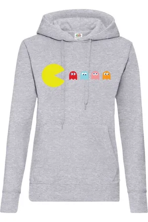 Youth Designz Kapuzenpullover Pacman Damen Hoodie Pullover mit lustigem Frontprint - Verkäufer: Dreikopf & Kamm