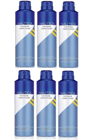 Nautica Bodyspray Voyage Heritage Deo Spray Set Bodyspray Beauty Deodorant Men 170ml -, 6-tlg., 24 Stunden Schutz, Effektiver Schutz vor Körpergeruch - Verkäufer: Sibastore GmbH
