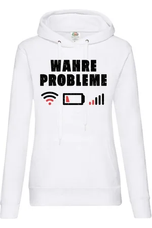 Youth Designz Kapuzenpullover "Wahre Probleme" Damen Hoodie Pullover mit lustigem Frontprint - Verkäufer: EmDa Trading GmbH