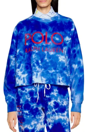 Ralph Lauren Sweatshirt Sweatshirt Sweater French Terry Cropped Batik Jumper Pullover Pulli Cropped Batik - Verkäufer: eldigo