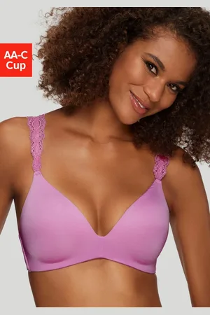 Lascana Push-up-BH ohne Bügel mit wunderschönen Spitzenträgern, Dessous