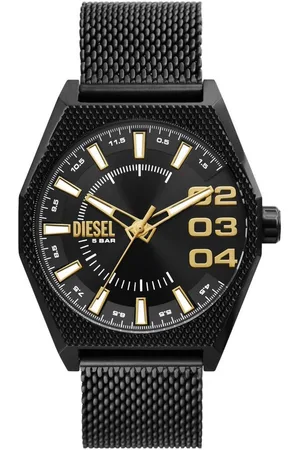 Diesel Quarzuhr SCRAPER DZ2194, Armbanduhr, Herrenuhr, Edelstahlarmband