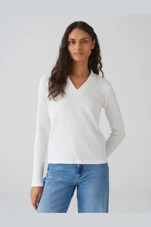 Opus V-Shirt Longsleeve SIWENA Slim aus strukturiertem Jersey - Verkäufer: GmbH | someday GmbH