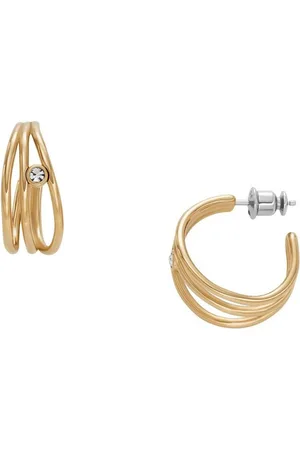 Skagen Paar Creolen KARIANA GLITZ WAVE, SKJ1759710, mit Zirkonia (synth)