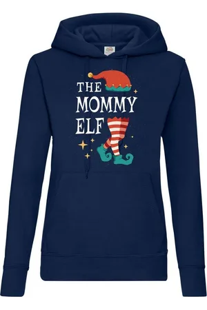 Youth Designz Kapuzenpullover The Mommy Elf Damen Hoodie Pullover mit trendigem Frontprint - Verkäufer: EmDa Trading GmbH