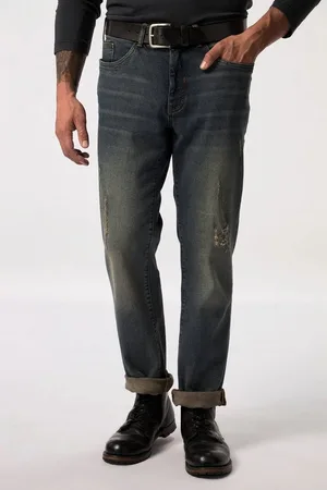 JP 1880 5-Pocket-Jeans Jeans Bauchfit Regular Fit 5-Pocket Destroys - Verkäufer: Popken Fashion Group