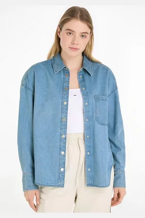 Tommy Hilfiger Blusentop TJW DENIM OVERSHIRT EXT