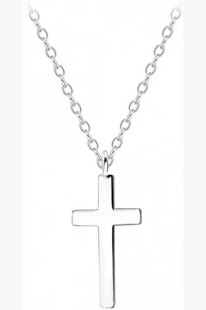 ALEXANDER YORK Kette mit Anhänger KREUZ silber, 2-tlg., 925 Sterling Silber - Verkäufer: