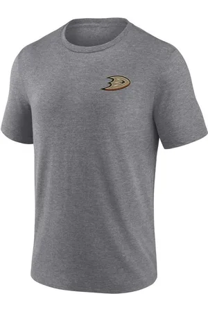Fanatics Print-Shirt Anaheim Ducks TriBlend Backprint heather grey - Verkäufer: ICED OUT