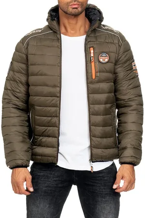 Geographical Norway Winterjacke Herren Steppjacke babrick Kaki S mit Kapuze und Logo - Verkäufer: bans24