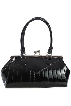 Banned Retro Handtasche Maggie May , Bestickte Nadelstreifen, inkl. Schultergurt - Verkäufer: Schompi Trading e.K.