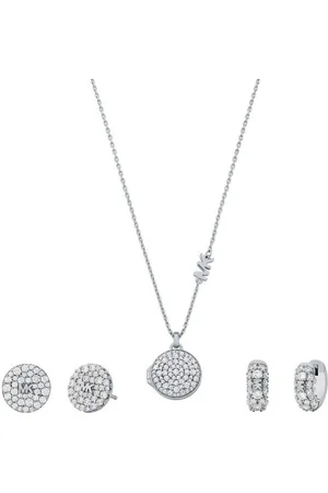 Michael Kors Ohrring und Ketten Set PREMIUM, LOCKET, MKC1700SET (Set, 5-tlg), mit Zirkonia (synth)