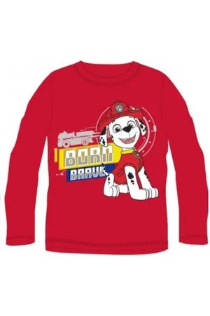 Paw Patrol T-Shirt Langarm-T-Shirt für Jungen - "Born Brave" Design, 100% - Verkäufer: kaufhaus-chemnitz