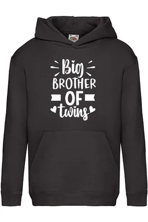 G-graphics Hoodie Big brother of twins Kinder Hoodie / Kapuzenpullover, mit Spruch / Statement - Verkäufer: