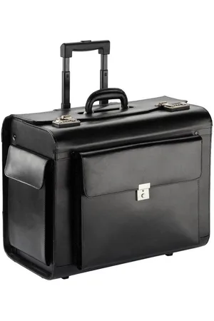 Dermata Business-Trolley - Koffer aus Rindleder - 49,5 x 40 x 27 cm - - Verkäufer: Koffer-Experte