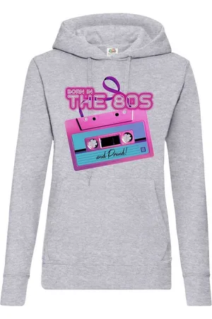 Youth Designz Kapuzenpullover 80s Damen Hoodie Pullover mit lustigem Frontprint - Verkäufer: EmDa Trading GmbH