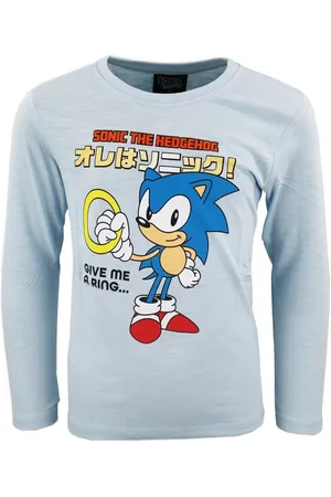 Sonic The Hedgehog Langarmshirt Kinder Junge langarm Shirt Gr. 104 bis 152 Baumwolle - Verkäufer: WS-Trend