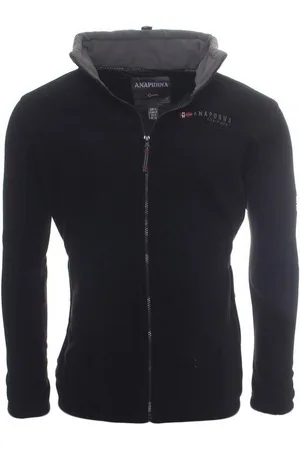 Anapurna Fleecejacke Herren Fleecejacke Outdoor Freizeit Jacke Übergangsjacke in Unifarbe, mit Kapuze, mit Stehkragen - Verkäufer: leyoley