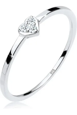 Elli DIAMONDS Verlobungsring Herz Symbol Diamant 0.04 ct. 925 Silber - Verkäufer: JULIE & GRACE GmbH