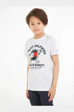 Tommy Hilfiger T-Shirt TOMMY BAGELS TEE S/S mit Frontprint