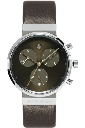 Jacob Jensen Titanuhr Damen Armbanduhr CHRONO 614 D. 33 mm Lederband - Verkäufer: bellambiente