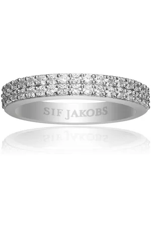 Sif Jakobs Fingerring RING CORTE DUE MIT WEISSEN ZIRKONIA (56), 50% mit Zirkonien - Verkäufer: KONTRASTE Dresden