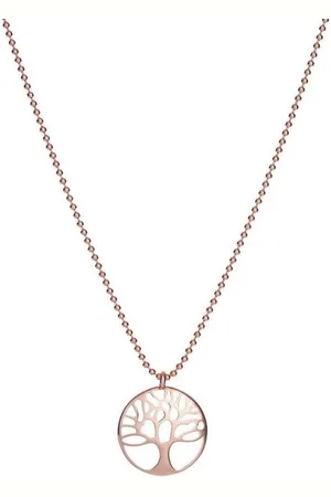 iz-el Silberkette Kette Rosegold Lebensbaum - Geschenk für Frauen, 925 Sterling Silber - Verkäufer: