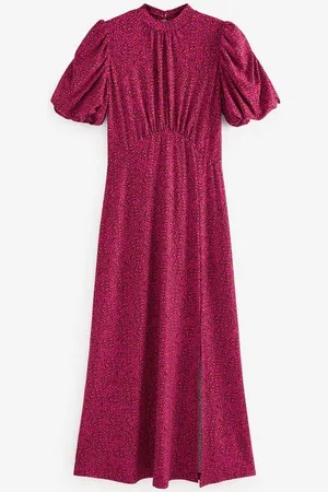 Next Midikleid Midikleid mit kurzen Puffärmeln (1-tlg) - Verkäufer: Germany GmbH