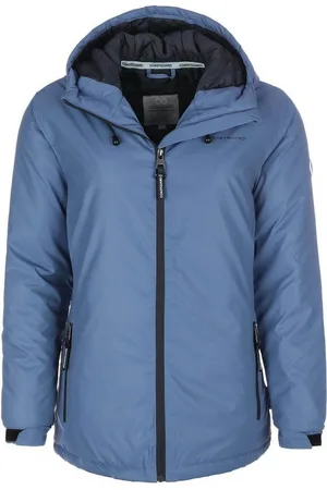 Coastguard Winterjacke Damen Jacke wattiert mit Kapuze und kontrastfarbigen Reißverschlüssen - Verkäufer: tomBrook GmbH