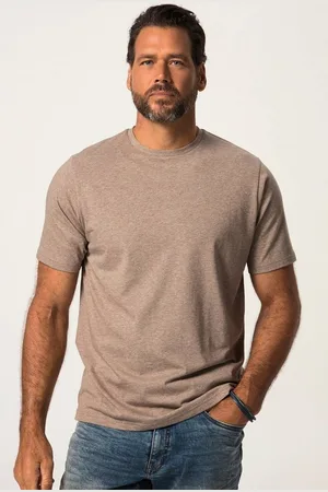 JP 1880 T-Shirt T-Shirt Halbarm Melange-Jersey Rundhals bis 8 XL - Verkäufer: Popken Fashion Group