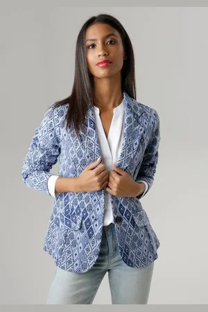 Aniston Kurzblazer aus strukturiertem Jacquard
