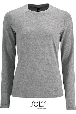 Sols Langarmshirt 1er/2er Pack Damen Langarm-Shirt für Frauen Gr. S bis XXL (1-tlg) 100% Baumwolle - 190 g/m² - Verkäufer: witoru