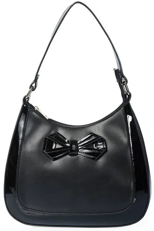 Banned Retro Schultertasche Marlene Bow, Lack Zierschleife - Verkäufer: Schompi Trading e.K.