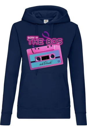 Youth Designz Kapuzenpullover 80s Damen Hoodie Pullover mit lustigem Frontprint - Verkäufer: EmDa Trading GmbH