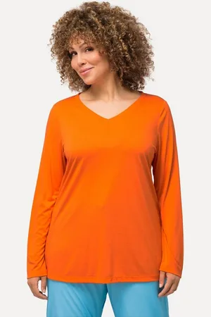 Ulla Popken Longsleeve Funktionsshirt antibakteriell V-Ausschnitt Langarm - Verkäufer: Popken Fashion Group