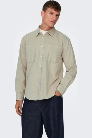 Only & Sons Langarmhemd OS ONSALP RLX 2PKT WASHD COR
