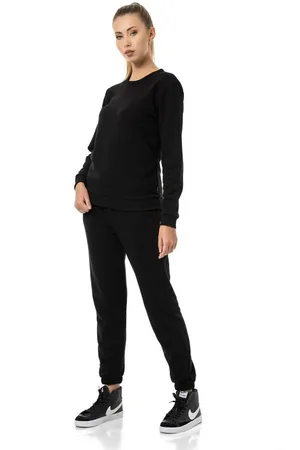 Redbridge Jogginganzug Sweatshirt mit Sweatpant Premium Basic (2-tlg), Premium Qualität - Verkäufer: ChillDeal